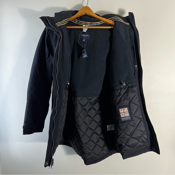 Lands' End Women’s Jacket Black Small Size 6-8 Squall Fleece Winter Parka Coat - Picture 3 of 11